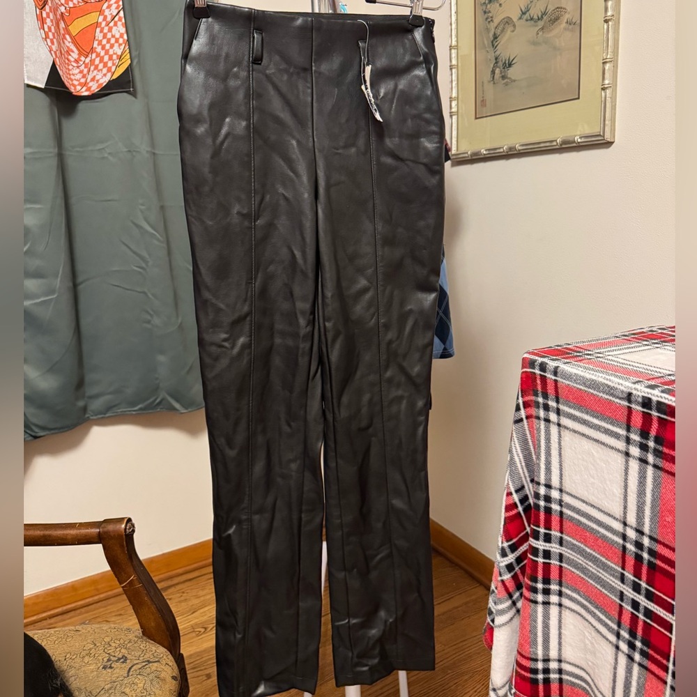 INC vegan leather pants NWT Size 0.